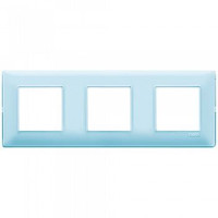 Vimar Накладка для 6 модулей (2+2+2) расстояние между центрами 71мм рефлекс "вода", 14644.45