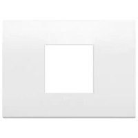 Vimar Накладка Classic на 2 модуля центрально полярная матовая total look, 19652.B26