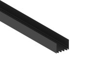 Donel,Накладной алюминиевый профиль, 50х35х2000. Цвет: Чёрный матовый, RAL9005,Серия:DN8ALE, DN18511RAL9005