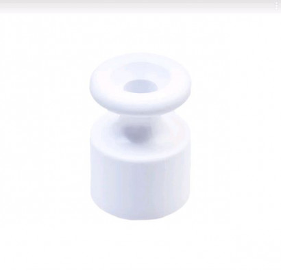 Bironi Изолятор для наружного монтажа, пластик, цвет белый (100 шт/уп), B1-551-21-100