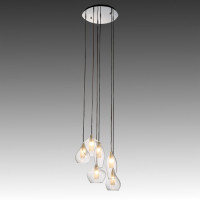 Lightstar 803061 (MD2098-6С) Подвес PENTOLA 6х25W  G9 ХРОМ/ПРОЗРАЧНЫЙ (в комплекте)