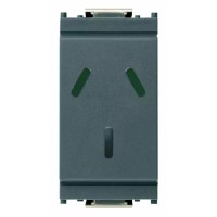 Vimar Розетка 2P+T 10A аргентинский стандарт, серая, 16250