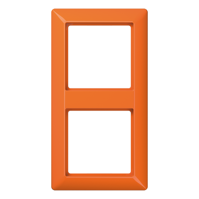 Рамка 2-кратная для вертикальной и горизонтальной установки; термопласт, оранжевая, AS582BFO