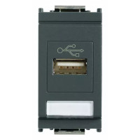 Vimar Розетка USB, серая, 16368