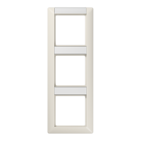 Рамка 3-кратная с полем для надписи для горизонтальной и вертикальной установки; слоновая кость, AS583NA Рамка 3-кратная с полем для надписи для горизонтальной и вертикальной установки; слоновая кость, AS583NA