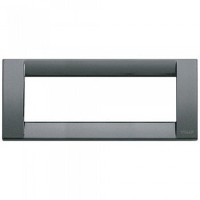Vimar Накладка для 6 модулей металл металлик антрацитовый, 16736.23