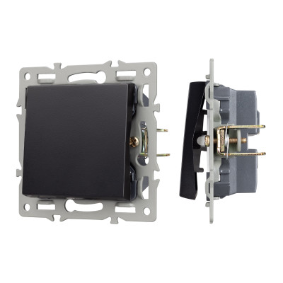 043715 - Механизм выключателя одноклавишный проходной SWT-MKP1-PL-BK (250V, 16A) (Arlight, -)