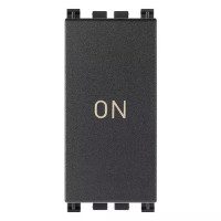 Vimar Кнопка 1P NO+NC 10A "ON", серая, 19056.34 Vimar Кнопка 1P NO+NC 10A "ON", серая, 19056.34