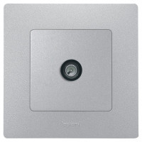 Legrand Телевизионная розетка, цвет - алюминий, серия Etika