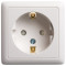 ХИТ О/У РОЗЕТКА с заземлением со шторками 16А, 250В, БЕЛЫЙ. Россия