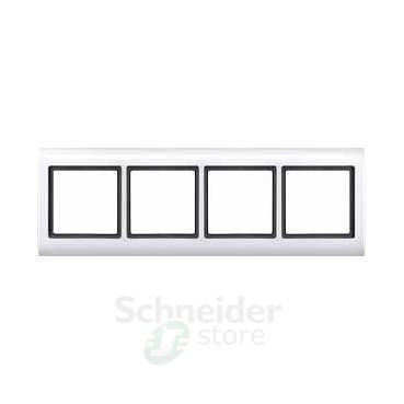 Aquadesign Рамка 4-ная  IP44, бел.