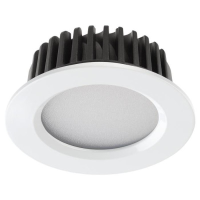 Novotech 357907 SPOT NT19 268 белый Встраиваемый светильник IP44 LED 4000K 10W 100-265V DRUM