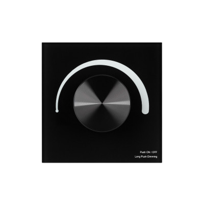 Панель SMART-P1-DIM-G-IN Black (3V, Rotary, 2.4G) (Arlight, IP20 Пластик, 5 лет), 033753