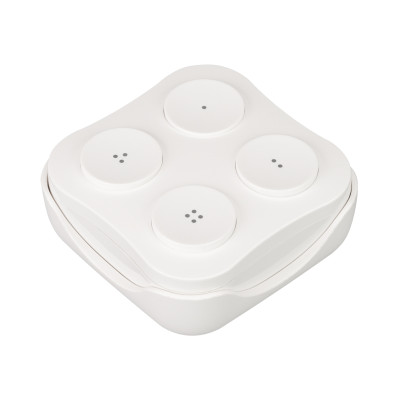 INTELLIGENT ARLIGHT Панель TUYA-228-4-RF-WH-SUF (kinetic, 433MHz) (IARL, IP20 Пластик, 3 года), 029698