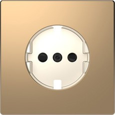 D-Life Накладка для механизма розетки, шампань