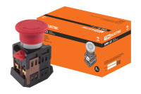 Кнопка AE-22 "Грибок" с фиксацией красный d22мм 230В 1з+1р TDM Electric, SQ0704-0018 Кнопка AE-22 "Грибок" с фиксацией красный d22мм 230В 1з+1р TDM Electric, SQ0704-0018