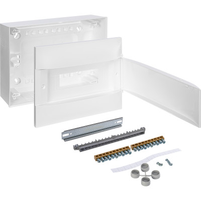 Legrand Practibox S Пластиковый щиток Навесной 1X12 Белая дверь, 135601