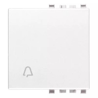 Vimar Клавиша на 2 модуля с символом "звонок", белая, 20022.C.B Vimar Клавиша на 2 модуля с символом "звонок", белая, 20022.C.B