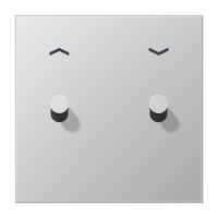 Центральная плата с символами "стрелки" для выключателей, 1 пост, 2 тумблера, конус; металл; алюминий; LS1912, AL12-5PK0 Центральная плата с символами "стрелки" для выключателей, 1 пост, 2 тумблера, конус; металл; алюминий; LS1912, AL12-5PK0