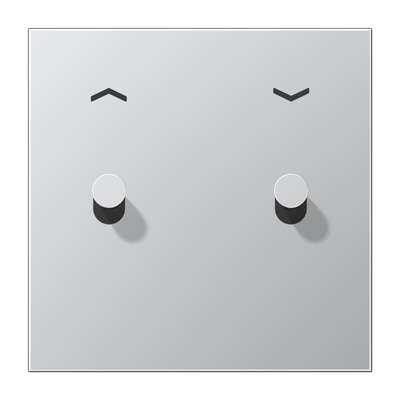 Центральная плата с символами "стрелки" для выключателей, 1 пост, 2 тумблера, конус; металл; алюминий; LS1912, AL12-5PK0