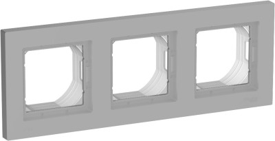 ATN440303 - ATLASDESIGN AQUA 3-постовая РАМКА, IP44, АЛЮМИНИЙ, Systeme Electric