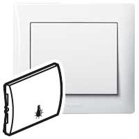 Legrand Клавиша - Galea Life - простая - с пиктограммой ''лампа'' - White, 777044