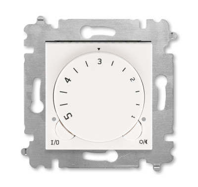 ABB EPJ Levit жемчуг / ледяной Терморегулятор универсальный, с поворотной ручкой, 16A, жемчуг/ледяной