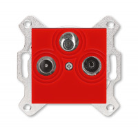 5011H-A03303 65W - Розетка TV-R-SAT ABB Levit единственная красный - 2CHH083303A6065