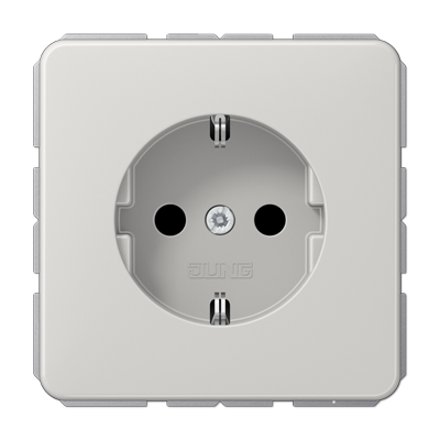 Штепсельная розетка SCHUKO 16A 250V~ с защитой от детей; центральная плата; светло-серая, CD1520BFKILG