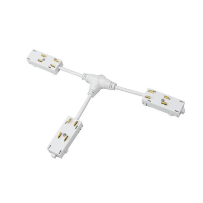 Denkirs TR2115-WH Гибкий Т-образный, электрический коннектор трека SMART, белый