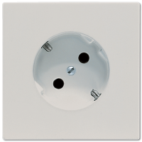 Штепсельная розетка SCHUKO 16A, 250V~ с поворотом на 45°; светло-серая, LS520-45LG