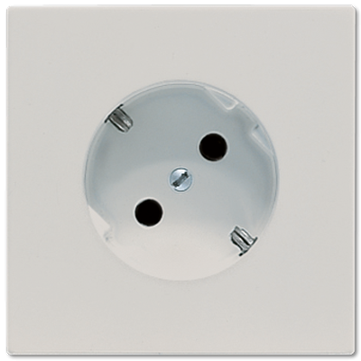 Штепсельная розетка SCHUKO 16A, 250V~ с поворотом на 45°; светло-серая, LS520-45LG