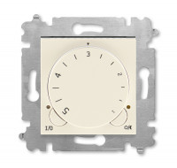 3292H-A00003 17W - Терморегулятор ABB Levit с поворотной ручкой 16А слоновая кость / белый - 2CHH920003A6017