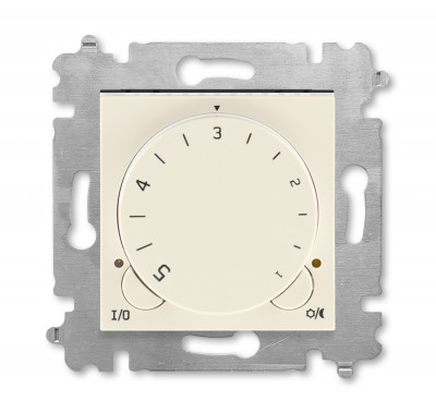 3292H-A00003 17W - Терморегулятор ABB Levit с поворотной ручкой 16А слоновая кость / белый - 2CHH920003A6017