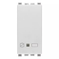 Vimar Выключатель электронный 16А 100-240 V~ 50/60 Гц, местное управление или дистанционно, двойной технологии IoT на Bluetooth 5.0 и Zigbee 3.0, серебро матовое, 20593.N