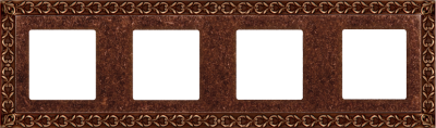 FD01224RU Fede San Sebastian Рамка 4-ная, Rustic Cooper