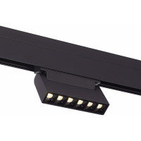 ST LUCE ST364.436.06 Магнитный трековый светильник Черный LED 1*6W 3000K 532Lm Ra>80 36° IP20 L120xW22xH108 48V