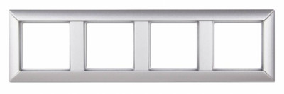 Рамка 4-поста; Eco Profi; термопласт; алюминий, EP484AL