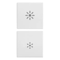 Vimar Две клавиши 1М для автоматизации, с символом "регулировка",белые, 20751.3.B Vimar Две клавиши 1М для автоматизации, с символом "регулировка",белые, 20751.3.B