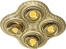 FD1016SOB Fede Светильник SAN SEBASTIAN FOUR, Bright Gold