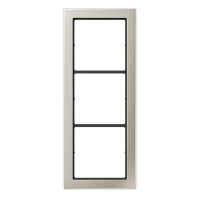 Рамка 3-кратная; благородная сталь, FDES2983