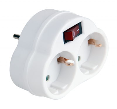 Разветвитель JAZZway AD-2GS заземл., выкл., 5004788