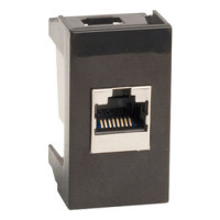 ДКС Розетка RJ-45 кат.5E,Viva,1 мод.,черн, 45238