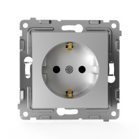 Розетка 1-м СП Pixel 16А IP20 с заземл. механизм алюм. TOKOV ELECTRIC TKE-PX-R1Z-C03