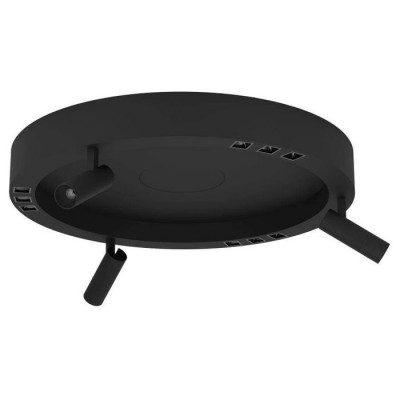 390052 Потолочный светильник BRUSCOLI, LED 3Х5W, 1440lm, LED 3Х5,4W, 1920lm, H200, ?600, сталь, черный