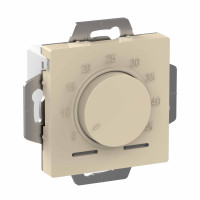ATN000235 - ATLASDESIGN ТЕРМОСТАТ электронный для теплого пола с датчиком, 10A, механизм, БЕЖЕВЫЙ, Systeme Electric