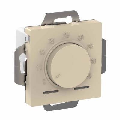 ATN000235 - ATLASDESIGN ТЕРМОСТАТ электронный для теплого пола с датчиком, 10A, механизм, БЕЖЕВЫЙ, Systeme Electric