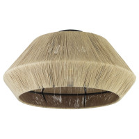 43784 Потолочный светильник ALDERNEY, 1Х40W, E27, H240, ?480, сталь, черный/текстильная нить, натура