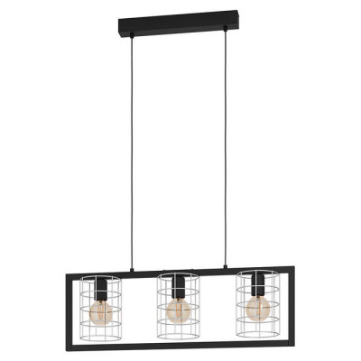 43663 Подвесной потолочный светильник (люстра) JUBILY, 3Х40W, E27, L770, B145, H1100, сталь/цинк, че