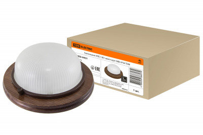 Светильник НПБ1301 венге круг 60Вт IP54 TDM Electric, SQ0303-0431
